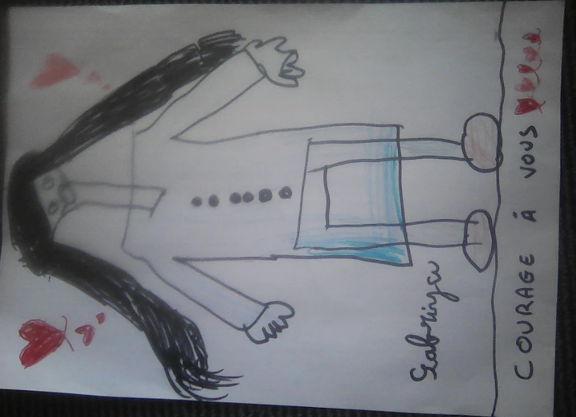 laclassedecynt2's tweet photo. Nous aussi on participe pour soutenir nos soignants.
Khadija et Sabriya #1dessinpour1soignant https://t.co/GL26BhPYXG