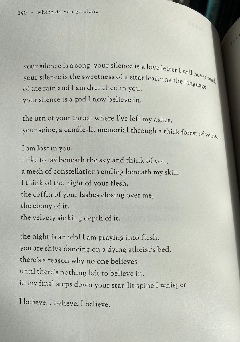 “Your silence is a song, your silence is a love letter I will never read...”  @mazadohta loveee the imagery in this poem 
