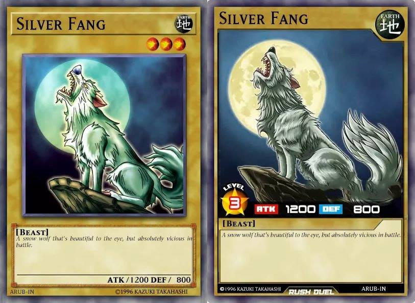 silver fang yugioh card Yu-Gi-Oh yugioh TOEI Poker Card Silver Fang 1998 Near MINT Japan c446