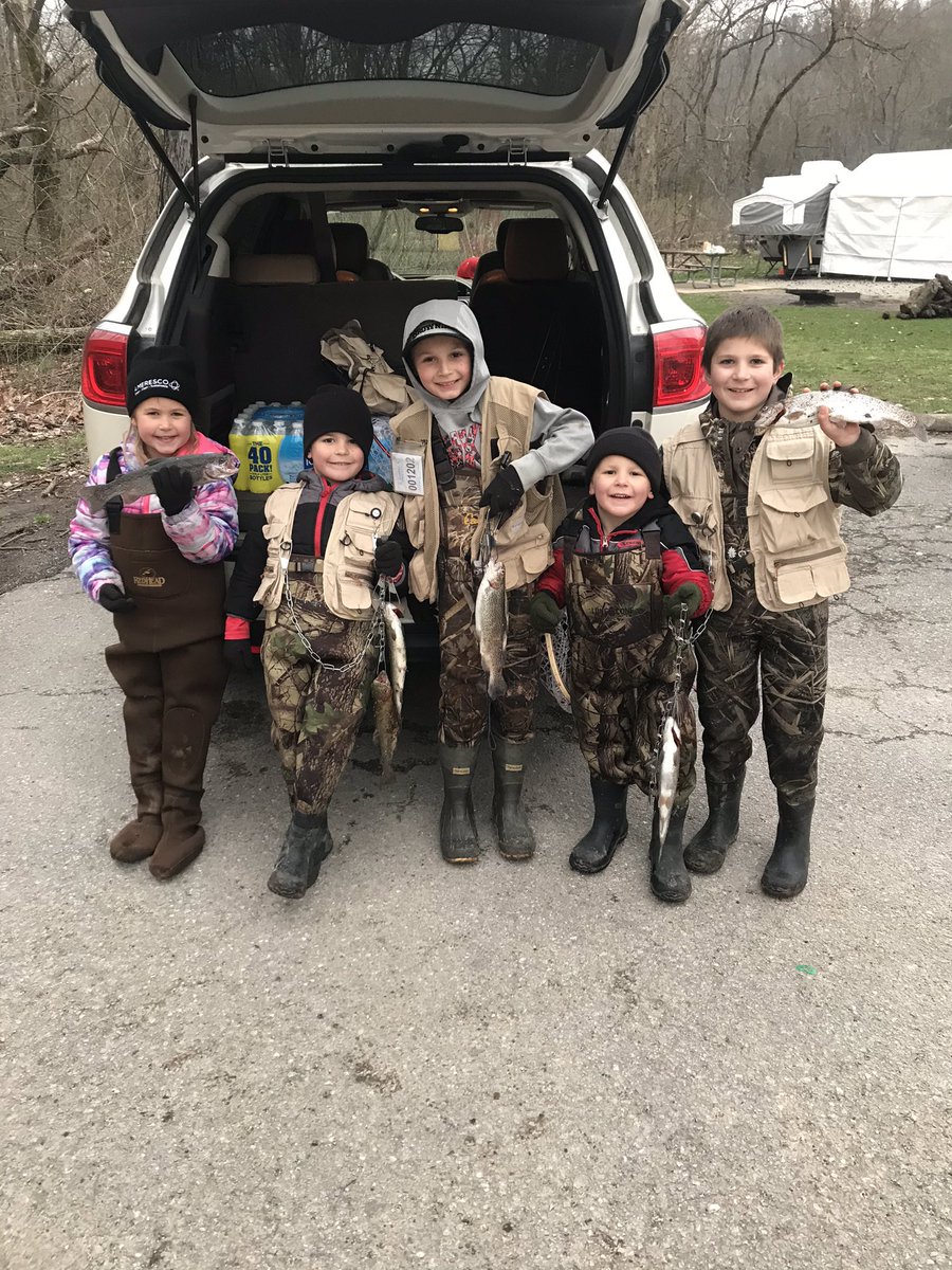 Kids had a blast fishing this past weekend.