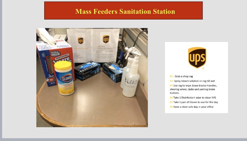 Mass Feeders doing there part to stay safe. Keeping their equipment clean so they can continue provide superior service. “City or town, they can depend on Brown”.