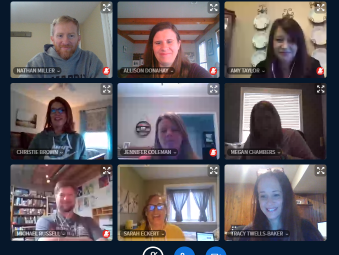 LSNLMC's tweet photo. LSR7 librarians met today to discuss how we can best support students, teachers, and our community during Distance Learning. We are here to help. 
Visit our library website for books, magazines, newspapers, and more-- https://t.co/iUZB4H7ywL 
We can do this together! #R7libraries https://t.co/U8gDND8ivb