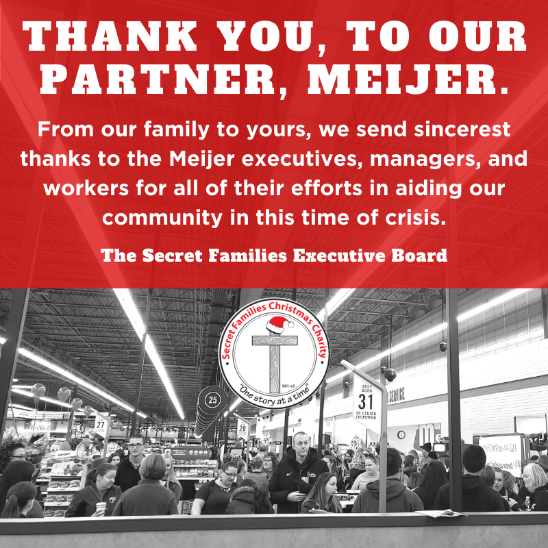 Thank you to Meijer for aiding #DelawareCounty during this time of crisis. #alonetogether #showyoursupport #secretfamilies #helpingothers #muncie #charity #communitysupport