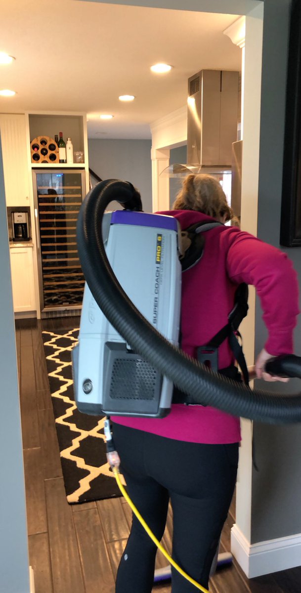 The home office cleaning crew works day shift, apparently. Luckily the <a href="/ProTeamVacuums/">ProTeam Vacuums</a> is as quick as advertised. Only 8 minutes until the next conference call.