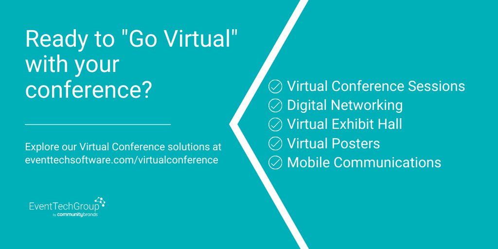 Ready to "Go Virtual" with your conference? We want to help! Learn about our Virtual Conference Software solutions: eventtechsoftware.com/virtualconfere…

#eventtechgroup #eventtech #eventprofs #techforgood