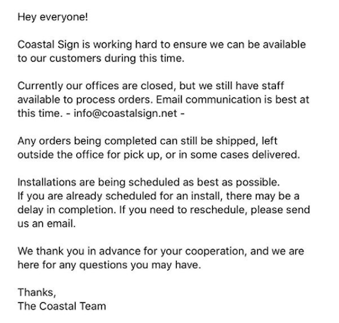 CoastalSign's tweet photo. Update! https://t.co/Rmd7QlAx5p