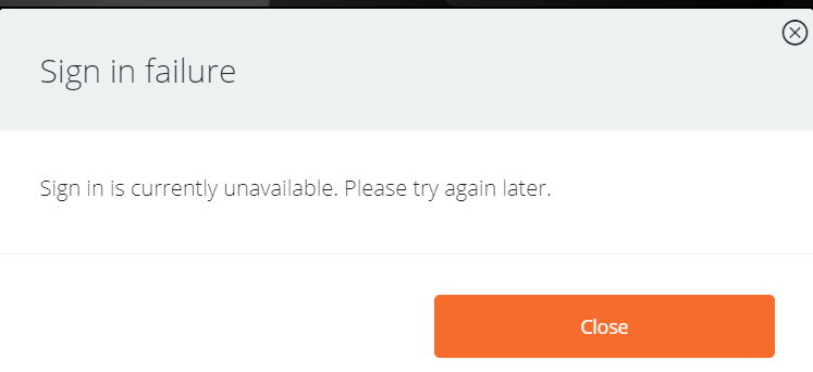 ARBettle's tweet photo. @EAHelp Sorry, I gave up last night as I was too frustrated. I have tried this now on three different machines and browsers, cleared caches on them all, and used incognito mode. This is the message I get every.single.time. 
I am just trying to sign in to the website!!! https://t.co/tdxsMdvs6K