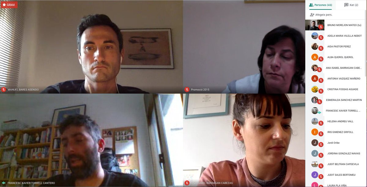 Escola_Alberich's tweet photo. En el claustre en línia mitjançant videoconferència que hem celebrat avui hi ha participat tot l'equip docent al complet. Hem analitzat la situació, hem debatut, ens hem organitzat... L'escola continua sent vida! #joemquedoacasa #JoActuo #quedatacasa #COVIDー19 #coronavirus https://t.co/sMtHoPeBQA