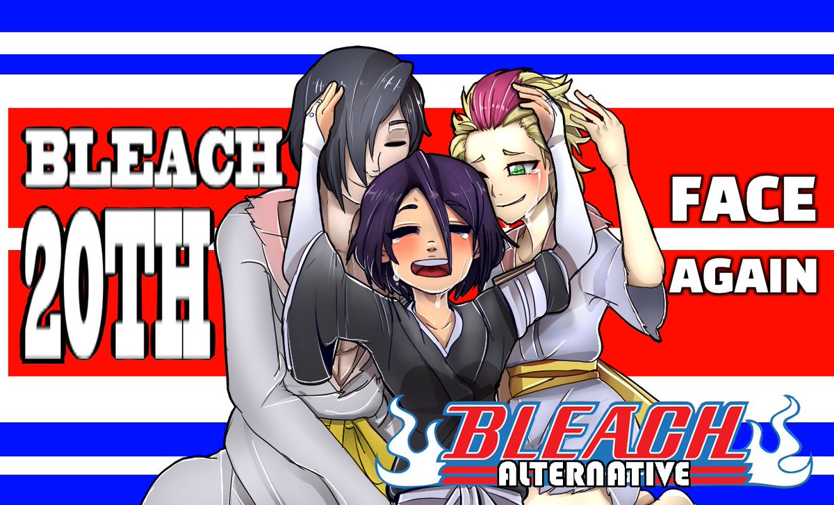 GENProductions1's tweet photo. G.E.N Productions New Cover Photo! in celebration of Bleach 20th anniversary and Its anime return, read Bleach Alternative on @webtooncanvas
Art by: TheTyrsonnickleback
#BLEACH20th #BleachAlternative #BleachFancomic #WEBTOON #webtooncanvas #fancomic #webcomics https://t.co/fGbCiE3tQ9