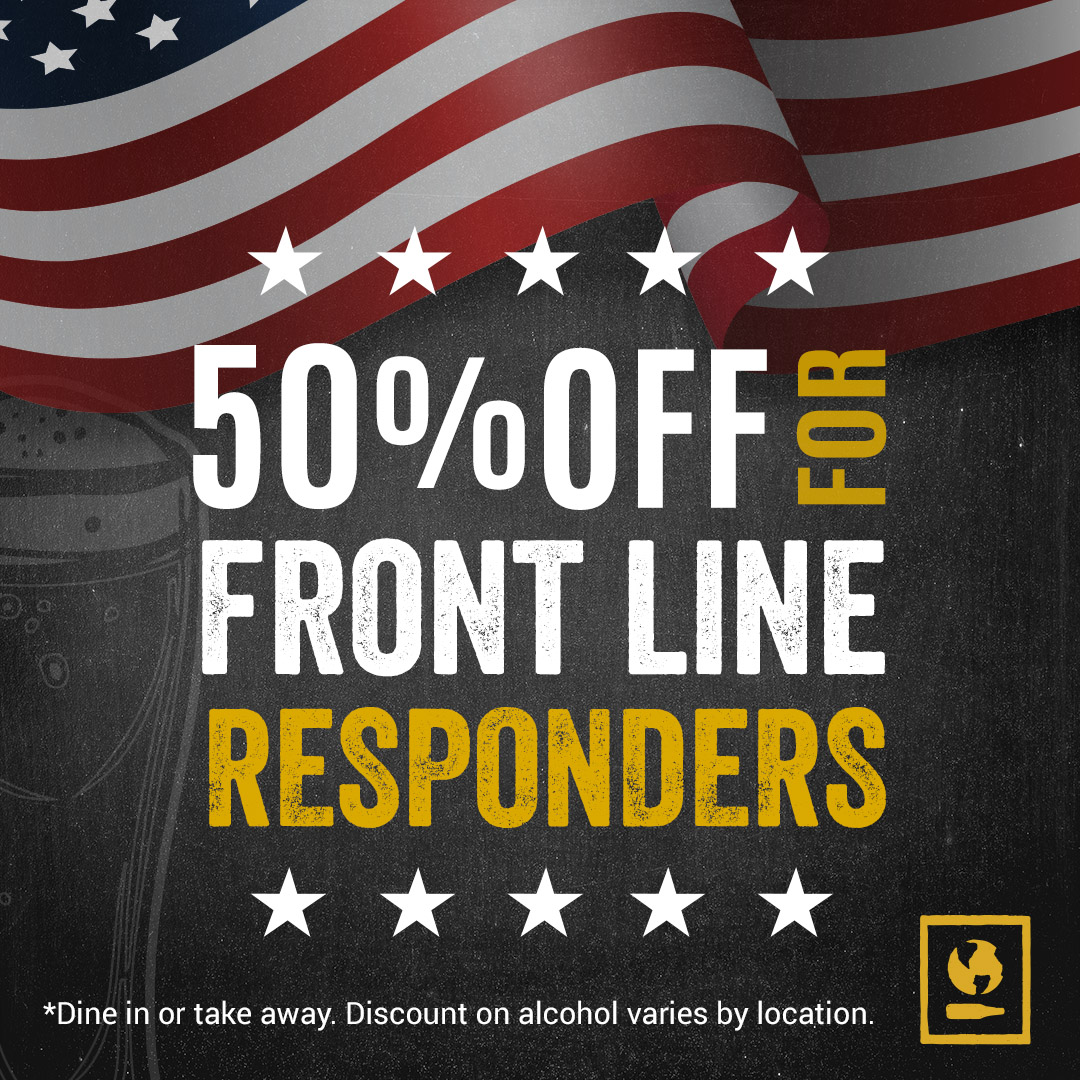 Select World of Beer locations are offering 50% off for front line responders! You can see our list of open locations here fal.cn/37egZ