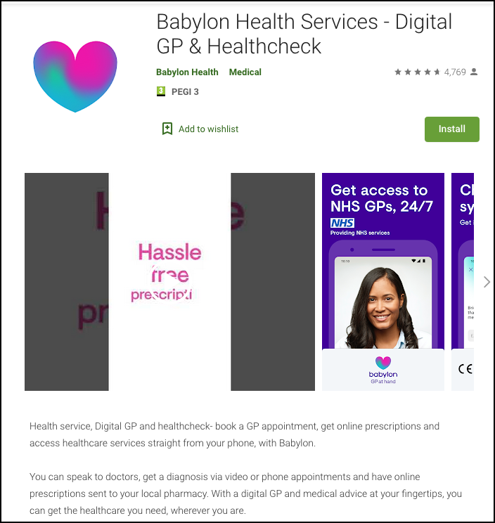 Surely in this time of a global virus the Babylon special edition of their 'COVID-19 Care Assistant app' is free of that other global virus known as  #AdTechSurveillance? Surely? Here's the Android download link  https://play.google.com/store/apps/details?id=com.babylon&hl=en_GB Seems just the same as the previous version