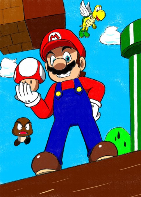 マリオ 高画質 のtwitterイラスト検索結果