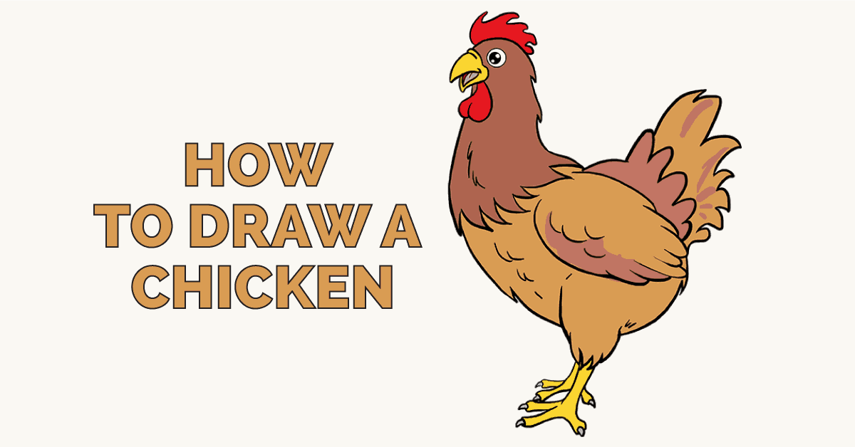 How To Draw A Simple Chicken