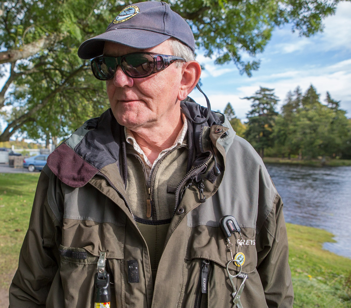 Bill Byers, fisherman, River Ness, Inverness, Scotland #WeAreHighlands&Islands  #HillsAreAlwaysHere