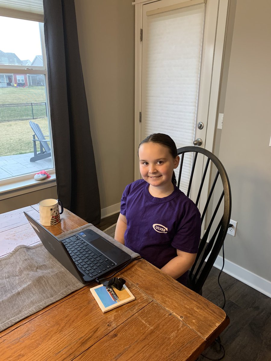 Miss my teacher <a href="/MrsHardingPTE/">Sara Harding</a> and my friends.  But glad we were already so well versed in Canvas, flipgrid and Nearpod! <a href="/PrairieTrace1/">Prairie Trace</a>