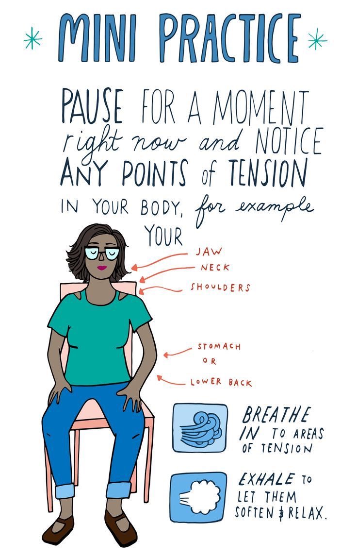 Here is a mini practice you can do throughout the day to relax any points of tension or anxiety within your body. Make sure you take some time out today to take a walk, journal, cook, color, draw, exercise, read or anything that calms you or releases you from boredom 🙂