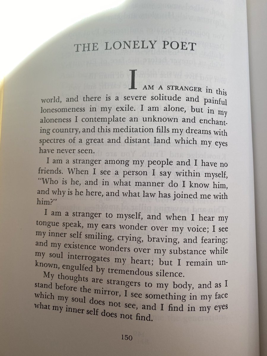 The lonely poet - Kahlil Gibran 