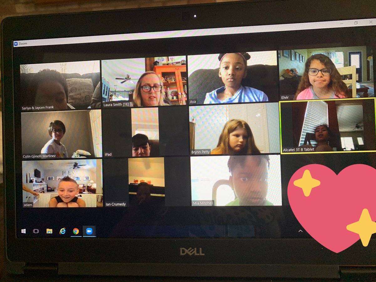 lsmithclass's tweet image. Our first virtual Zoom circle time! We loved seeing each other! @HumbleISD_TE @HumbleISD