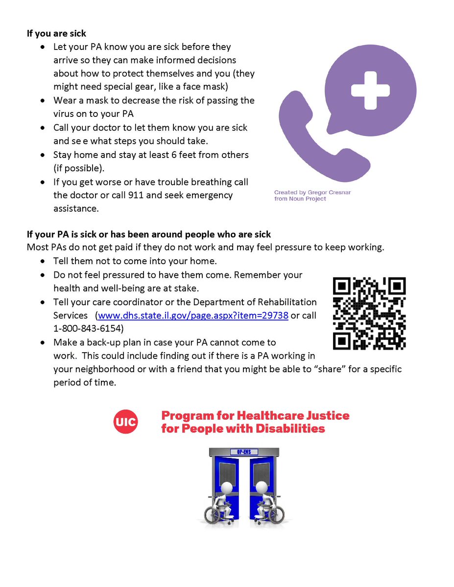 UICAHS's tweet photo. #COVID19 fact sheets created by #UICAHS students and faculty include prevention tips in #Spanish and recommendations for working with a personal attendant. https://t.co/Gbgb8uLVWV