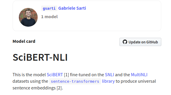 First transformer language model up and running on <a href="/huggingface/">Hugging Face</a>: check! 🤗 Find it here: huggingface.co/gsarti/scibert…