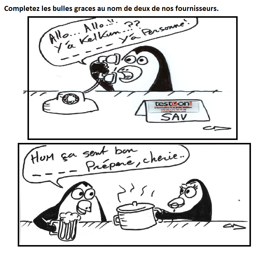 TST_Electronic's tweet photo. Devinette ! Il suffit de compléter par le nom de deux de nos fournisseurs. Proposez vos réponses en commentaire ! https://t.co/bj4MCZyXoh