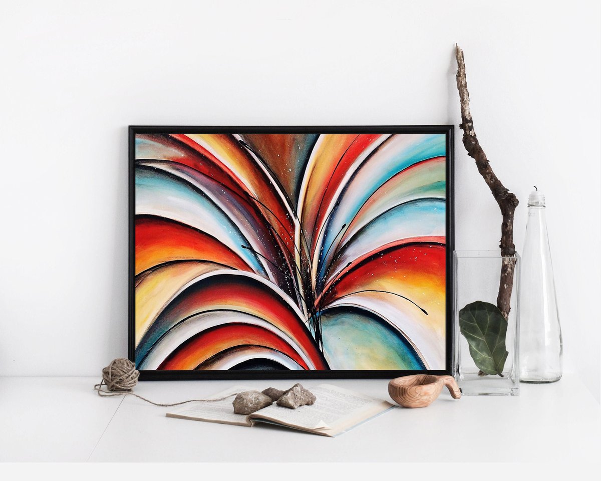 Abstract Flower Print Printable Art Floral Wall Art Colorful Wall Decor Living Room Instant Download Downloadable Prints Digital Download etsy.me/2Uz9V21 #art #print #abstractpainting #abstractfloralpainting #heatherday #abstractflowerpainting #abstractflower