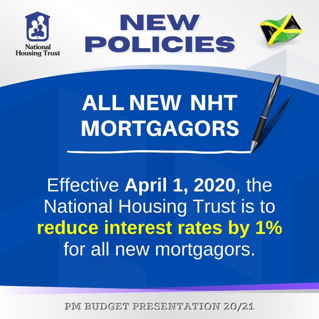 The NHT, Jamaica on Twitter "Take a look at a few of our new policies