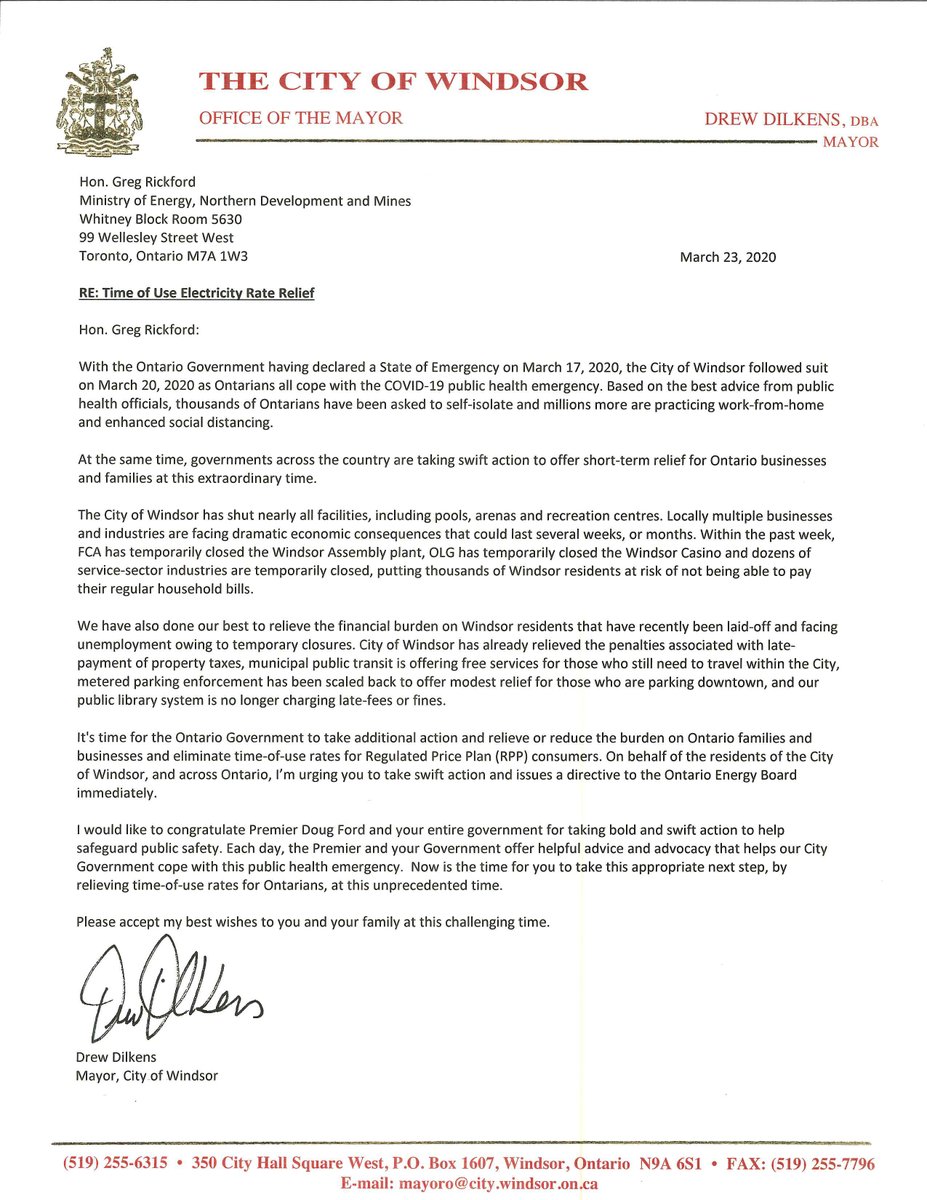 Mayor Drew Dilkens tweet media