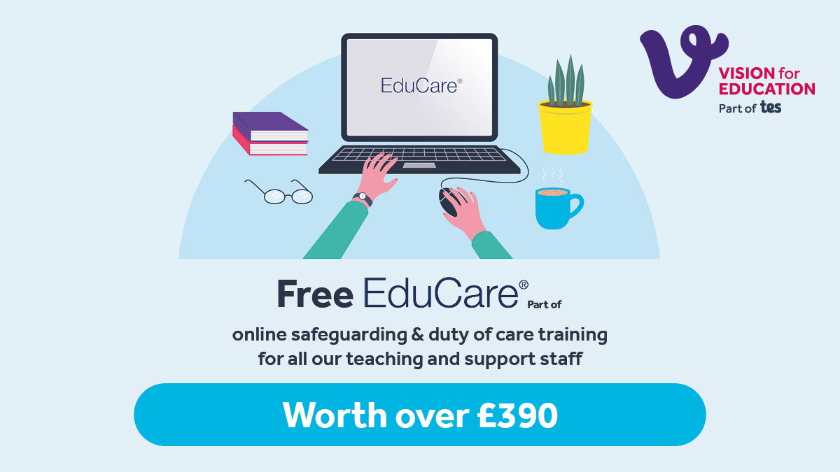 Take some of this time as an opportunity for CPD! 

Vision for Education offer a fantastic package for all of our active supply candidates through EduCare Learning Ltd.. On here you have access to 38 accredited online courses worth £390!
#vision #educare #primary #InThisTogether