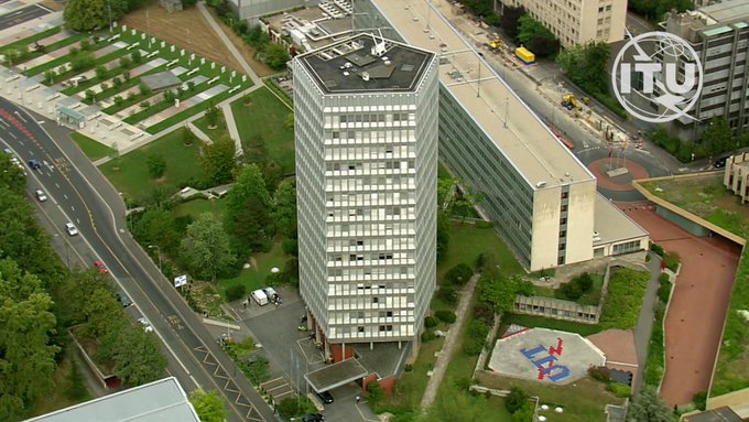 Aerial photo of ITU HQ taken via drone