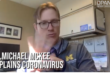 health406's tweet photo. In this interview, Dr. Mckee, a family physician who is also Deaf, explains COVID-19 and recommendations for response. This interview was conducted in ASL with English captions. #AccessibleResources #DeafHealth #MTDisabilityHealth #Health406
https://t.co/hKvQFga5gH https://t.co/AIe0CmMpWM