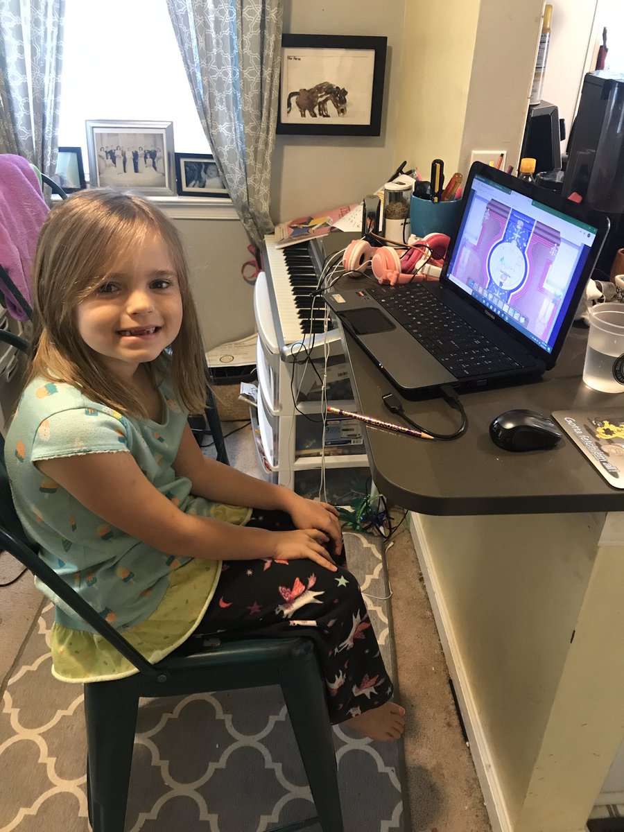 Kverhapp's tweet image. So great to get pictures of our Granby Elementary Bulldogs Learning in Place. We all miss them so much. @NPSchools @REBARIFFIC #learninginplace #IamNPS