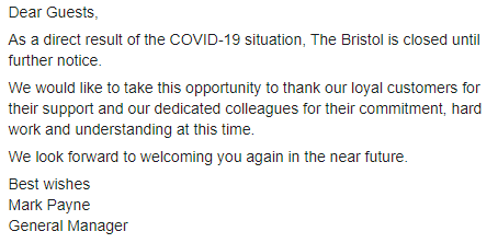 BristolDoyle's tweet photo. A word from our General Manager https://t.co/9uDsYqv6uo