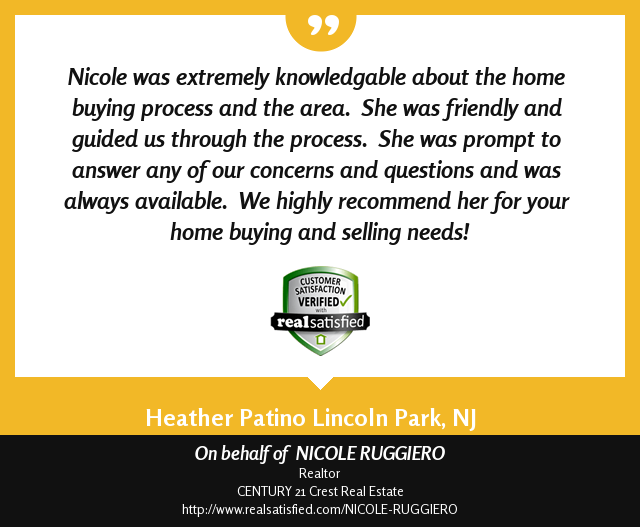 So, this recommendation has put me on cloud nine today. realsatisfied.com/NICOLE-RUGGIERO via <a href="/realsatisfied/">RealSatisfied</a>