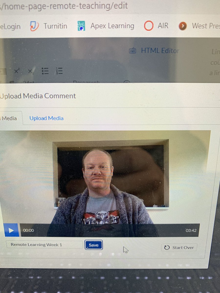 First video message to my kids uploaded and ready to go. I’m giving off heavy quarantine vibes here. #WEareLakota #WestFresh