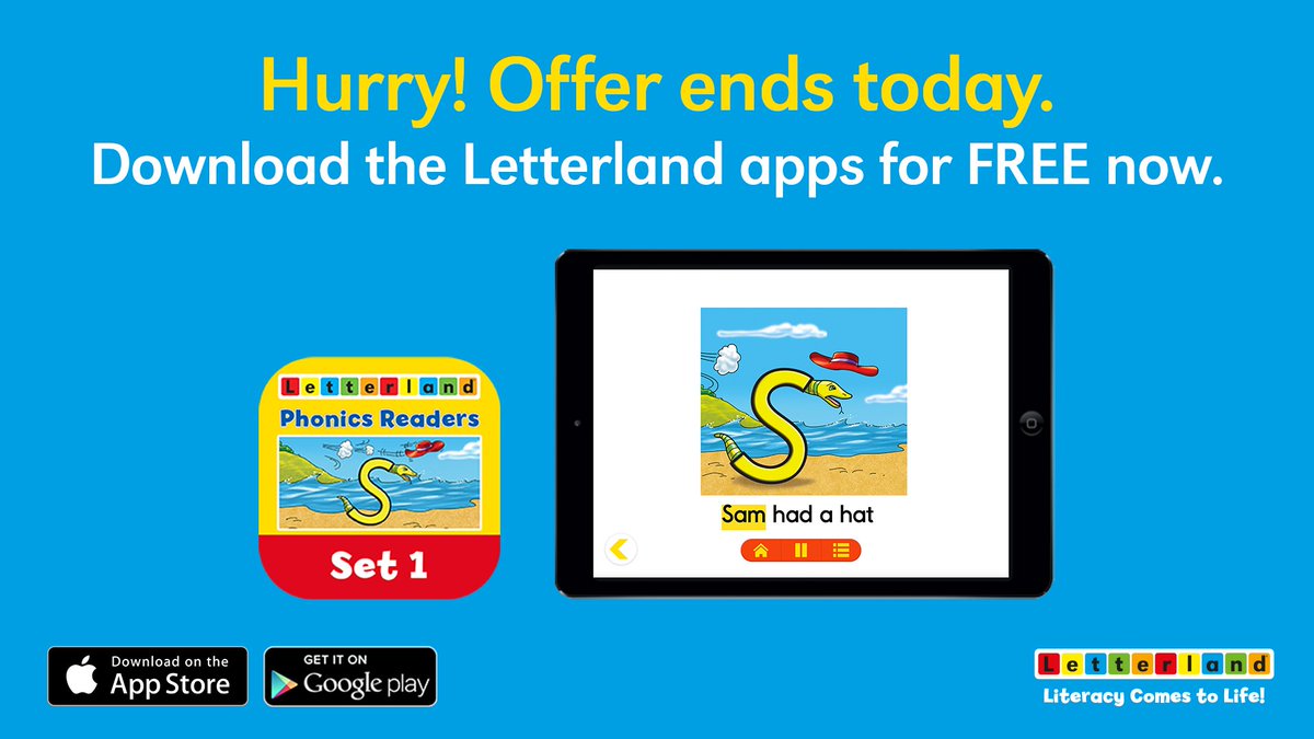 Find out more about our apps on The Letterland Blog - bit.ly/33DRmOh.