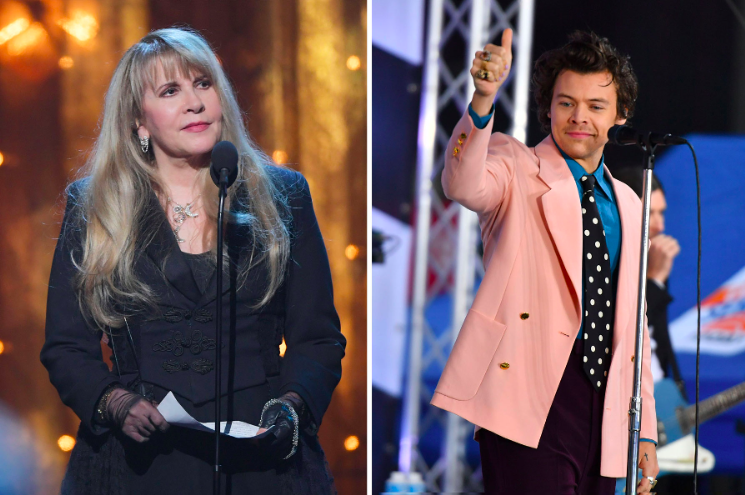 RollingStone's tweet photo. Stevie Nicks calls Harry Styles' 'Fine Line' his 'Rumours' in a COVID-19 PSA https://t.co/AIEuMI8bVc https://t.co/rJR8DNl6Mh