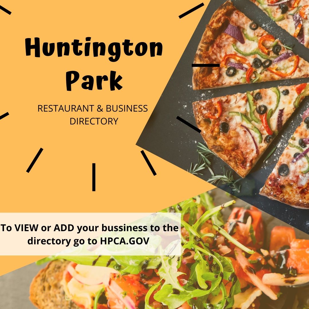 Restaurants and local businesses who are providing take-out or essential services to the community of Huntington Park please add yourselves to the H.P Directory. Residents will be able to view on buff.ly/2T8vEMt