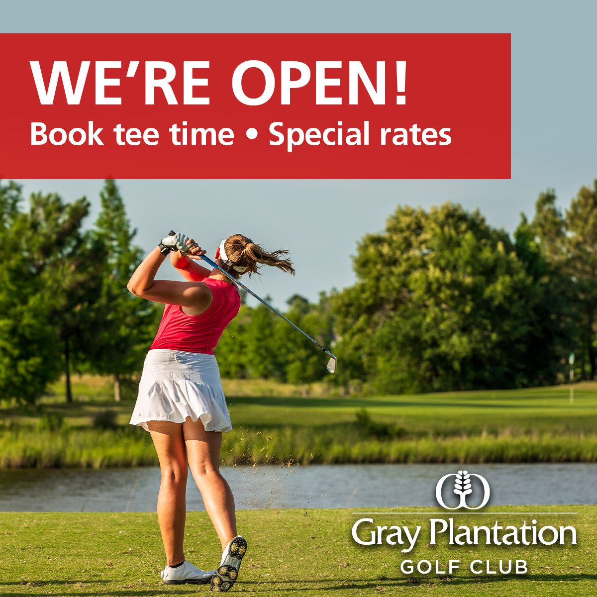 gray_plantation's tweet photo. Our golf course is open to the public and accepting 10 players at a time. Enjoy a day out on the green! https://t.co/ROoTk5u9QM
#golfatgray #lakecharles https://t.co/QckO8VoETx