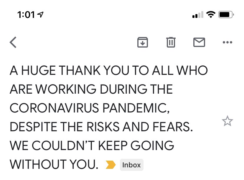 Monday’s update: my landlord had been very into sharing coronavirus updates with us (which is great!), and today’s was very nice, even if it feels like he’s yelling