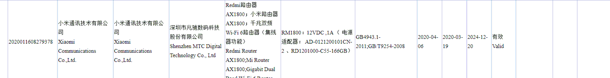 beetuff8's tweet photo. Redmi Router AX180 Gets 3C certification
#Redmi #RedmiRouter https://t.co/HKlQ5I8XrQ