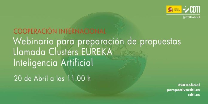 InnovacionTF's tweet photo. El CDTI organiza un webinar para informar sobre la llamada de los Clusters Eureka relacionados con la Inteligencia Artificial
@CDTIoficial @CienciaGob @eureka_network #EurekaClusters #InteligenciaArtificial https://t.co/MINCMt9TC1 https://t.co/rM2a12AApp
