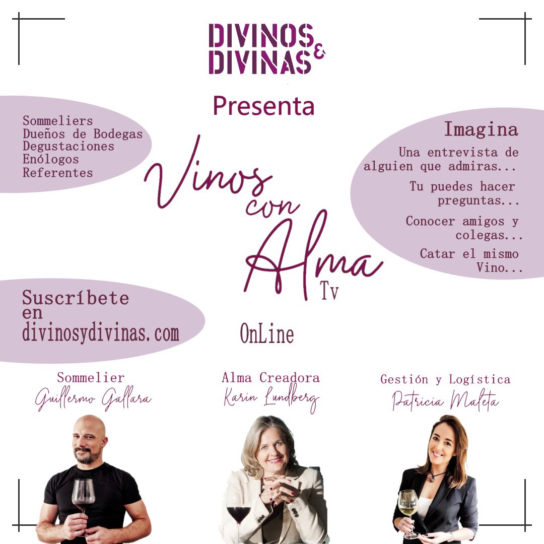 La #cuarentena se nos vino encima y ahora estamos confinados en casa. Desde DIVINOS &amp; DIVINAS queremos contribuir a que tod@s superemos este encierro de forma amena y aprendiendo! Comenzamos con ciclos de entrevistas y catas virtuales. Bienvenid@s!! #winelovers #bodegas #enólogos