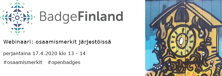 tiekery's tweet photo. Tervetuloa @BadgeFinland #webinaari’in 17.4. @hvuohelainen avaa #järjestödigi’n tuloksia ja @lottaon järjestöosaamiseen soveltuvia osaamismerkkejä. #osaamismerkit #openbadges Ilmoittaudu mukaan https://t.co/HaS04vABlv https://t.co/VYmYHaxI7O