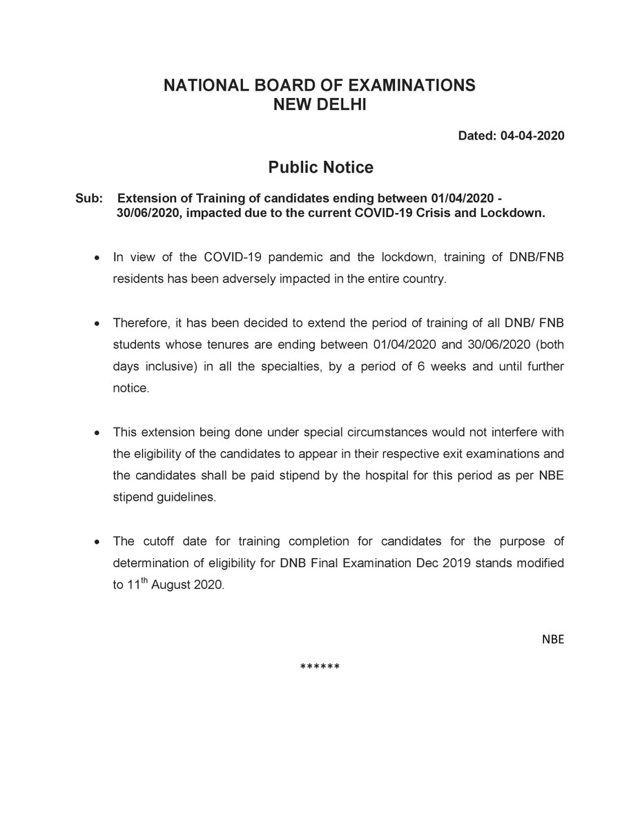 Association_DNB's tweet image. DNB Doctors are feeling betrayed. Extension of course due to COVID19 is unlawful, arbitrary and discriminatory. @PMOIndia @narendramodi @drharshvardhan @MoHFW_INDIA @NITIAayog @profplal @RemaNagarajan @VidyaKrishnan @sujakrao @anandrai177 @AnantBhan @AnooBhu @AnonnaDutt