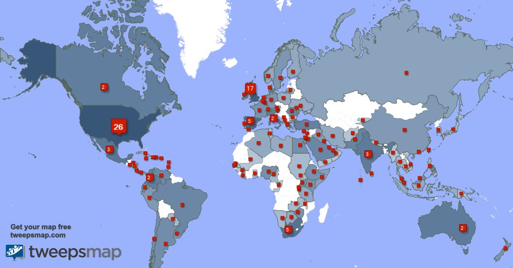 I have 14 new followers from South Africa, and more last week. See tweepsmap.com/!IASSSoc