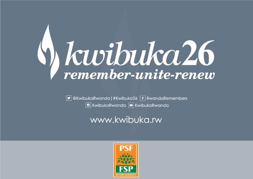 26 years after the Genocide against the Tutsi, We still Remember-Unite- Renew . #Kwibuka26