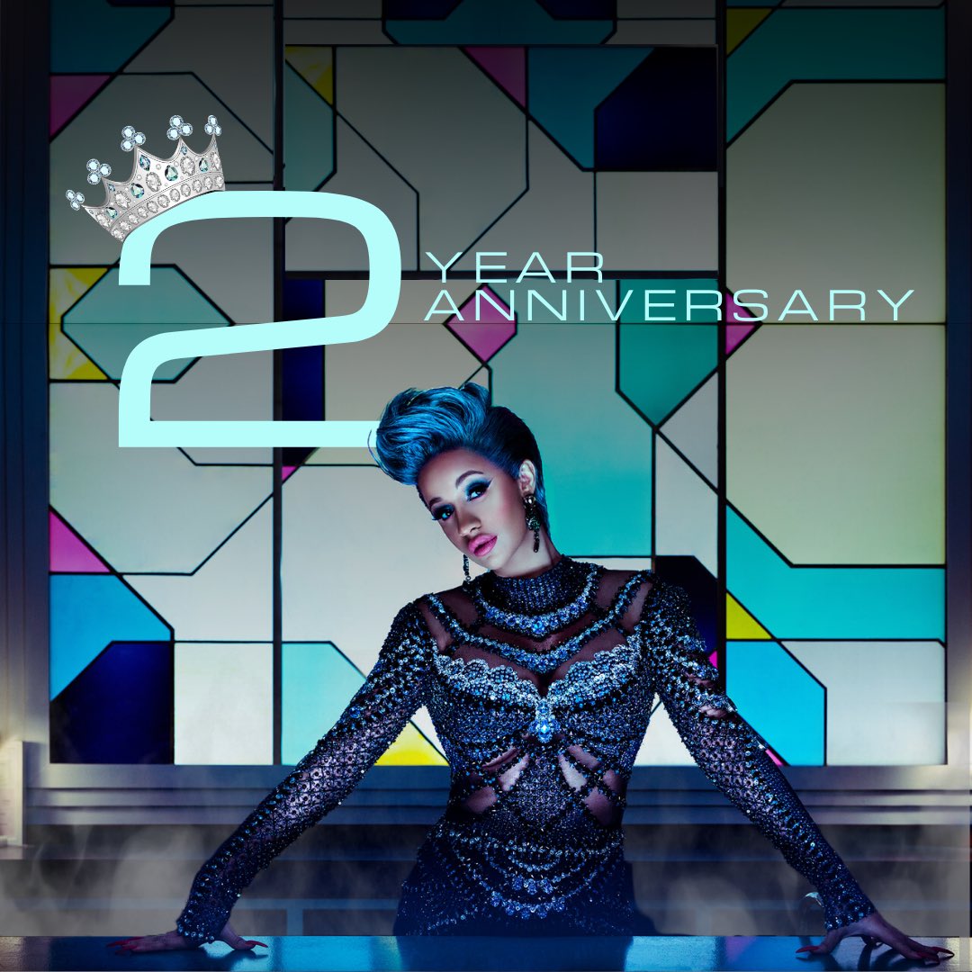 Honest_Cardi_B2's tweet photo. Happy #2YearsofIOP 🎖 https://t.co/9aOX8mqN08