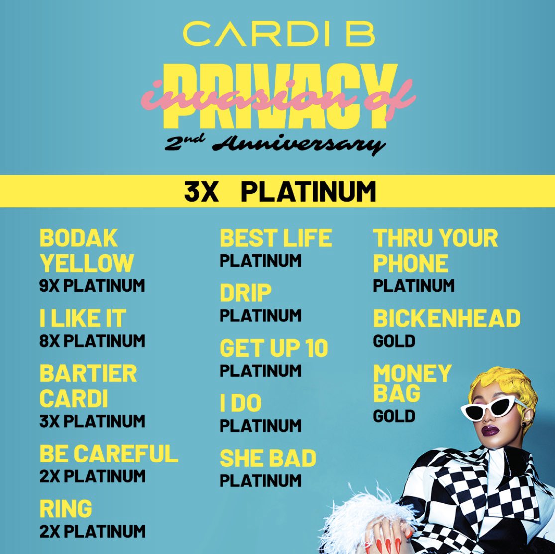Honest_Cardi_B's tweet photo. Happy #2YearsofIOP 🎖 https://t.co/movF7sbi0D