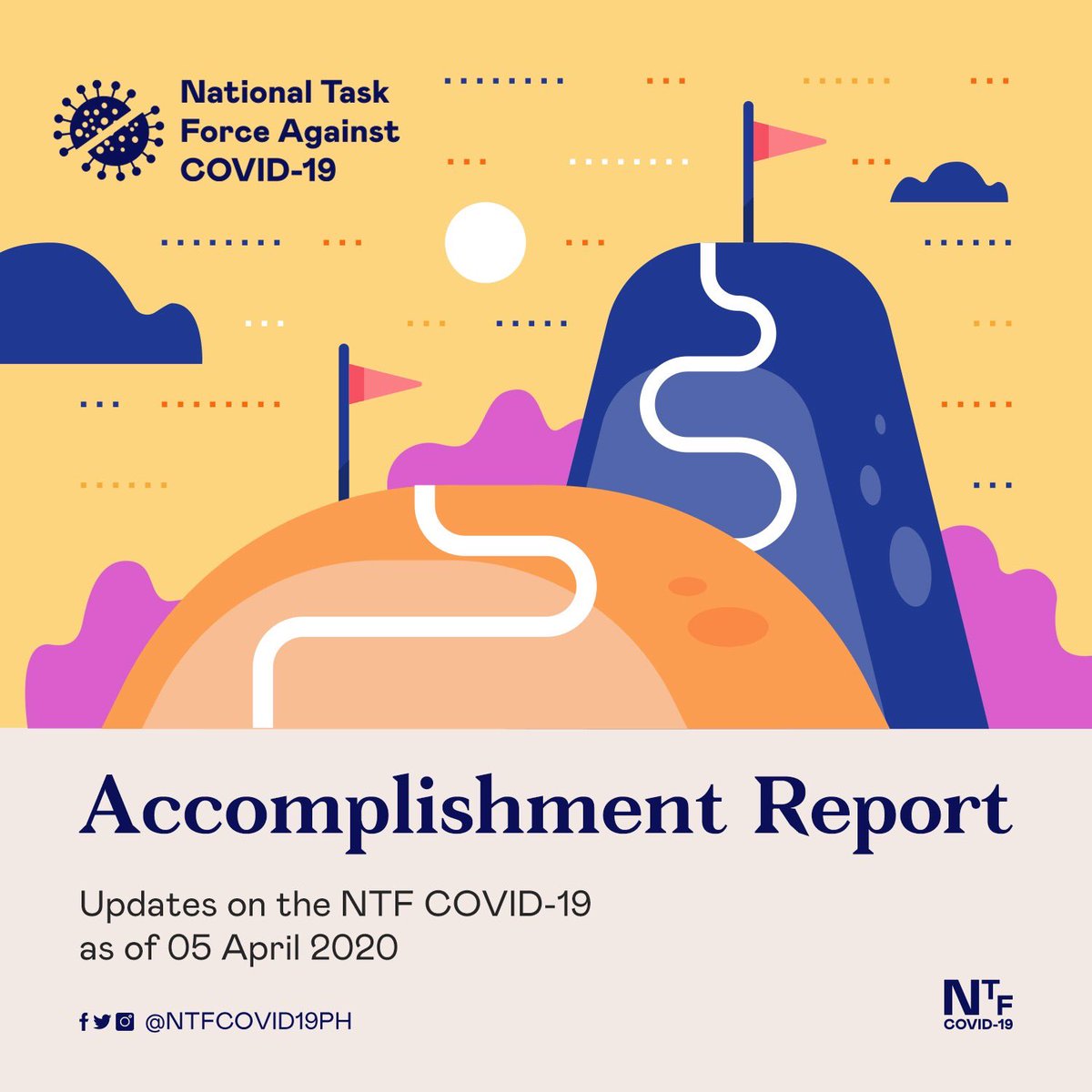 Here’s what has been done by the National Task Force against COVID-19 as of 5 April 2020  #WeHealAsOne  #BeatCOVID19A thread: